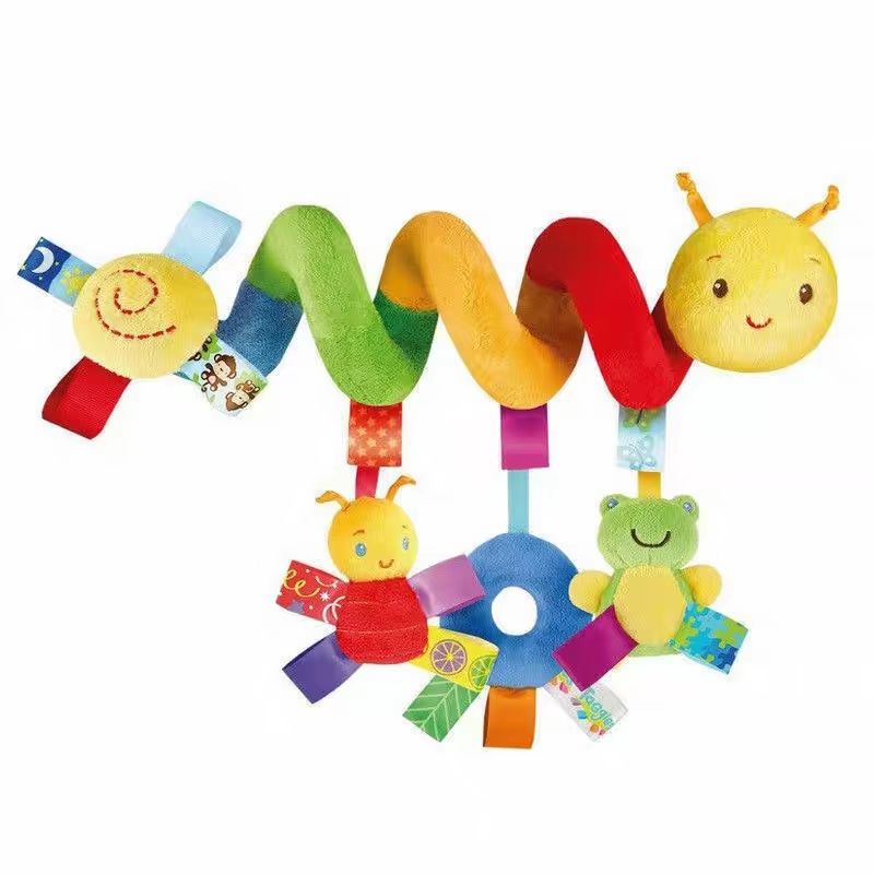 Plush Hanging Bell Toy for Baby Stroller or Crib – 12 Style Options