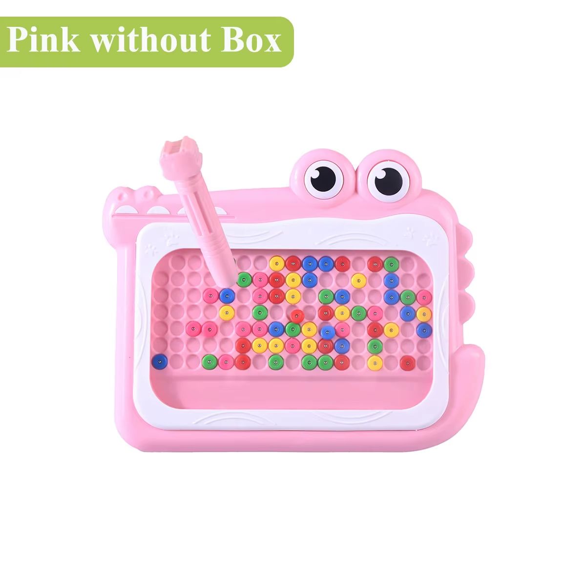 Kids Magnetic Beads Doodle Board With Puzzle Pen Montessori Drawing Toy