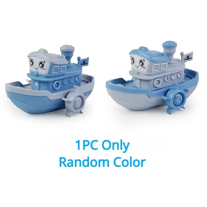 Cute Wind Up Cartoon Ship Bath Toy for Kids