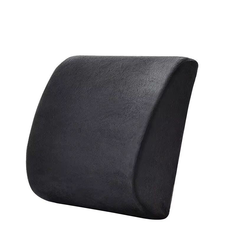 Memory Foam Lumbar Support Pillow – Ergonomic Car Seat & Office Chair Cushion with Breathable Mesh Cover