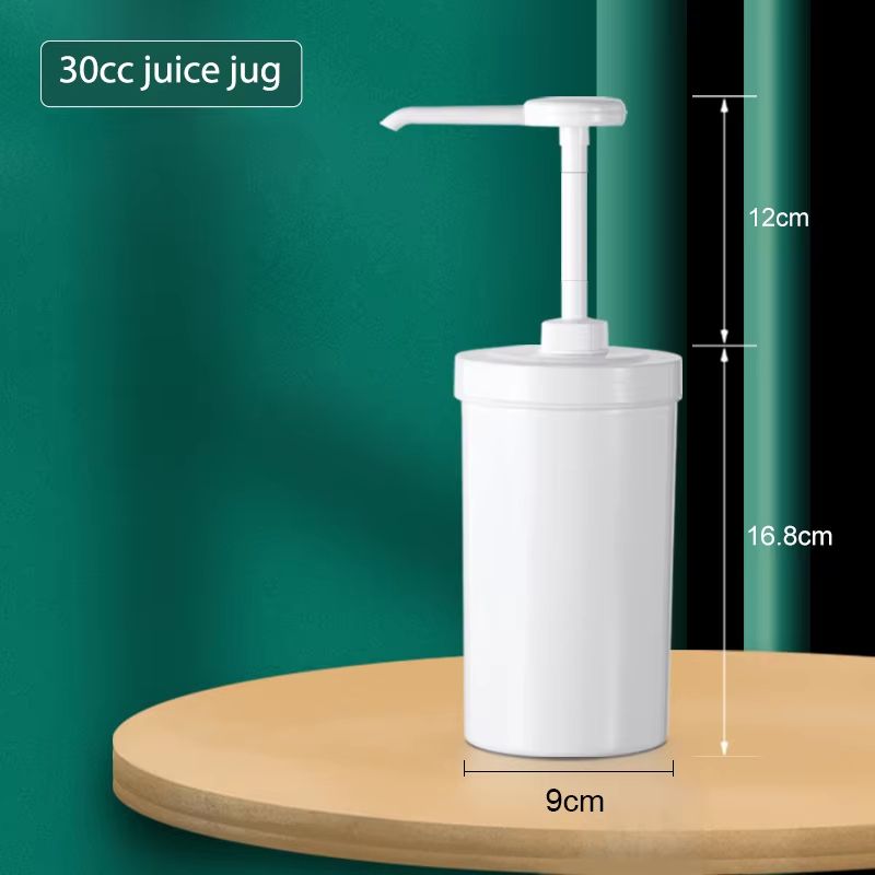 10/15/20/30CC Liquid Dispenser with Scale – Coffee Syrup Drip Bottle with Hydraulic Pump Nozzle for Kitchen Honey Sauce