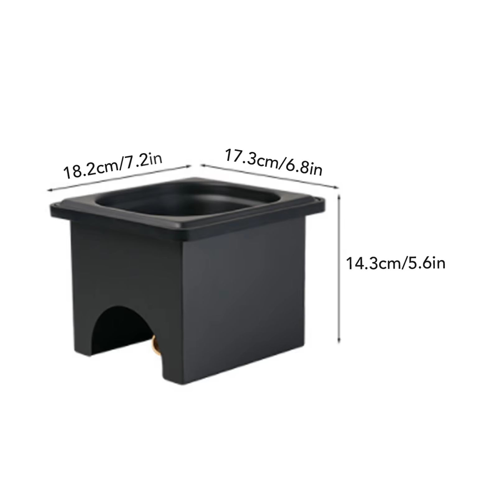 Stainless Steel Pitcher Rinser – Automatic Glass Washer for Kitchen Sink, Bar and Coffee Station (Black)