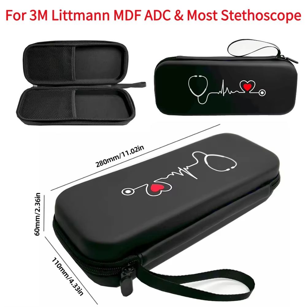Hard EVA Stethoscope Carrying Case for Littmann Cardiology III Travel and Storage