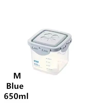 WBBOOMING Airtight Plastic Sealed Canisters Set with Multiple Capacities for Kitchen Food Storage