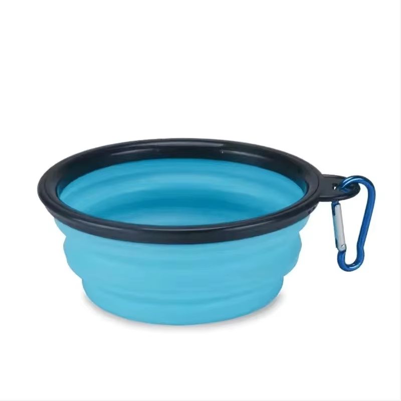 Portable Folding Pet Bowl for Cats and Dogs TPE Travel Food and Water Feeding Bowl