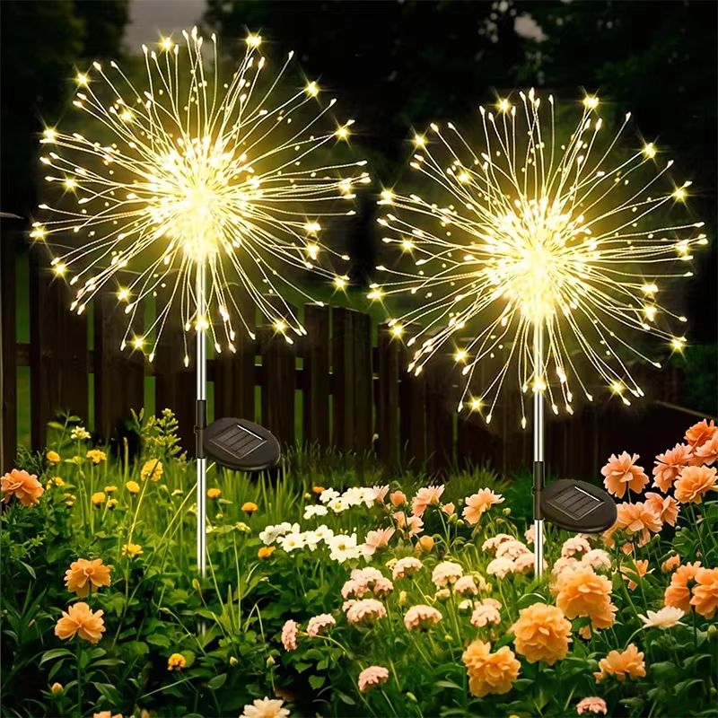 Solar LED Firework Fairy Light Outdoor Garden Pathway Lawn D | Inspire ...