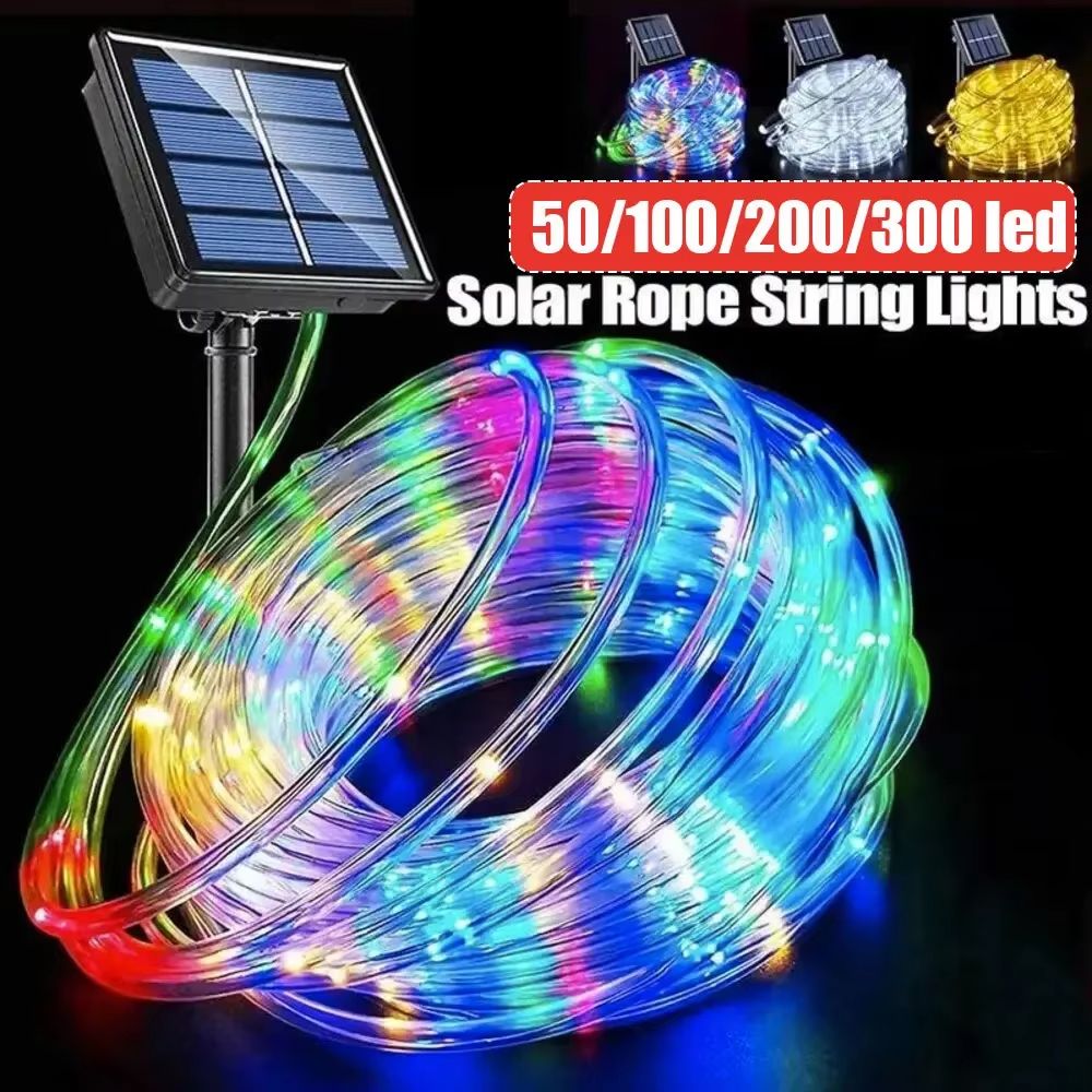 Outdoor Solar Tube Rope LED String Lights for Garden Christm | Inspire ...