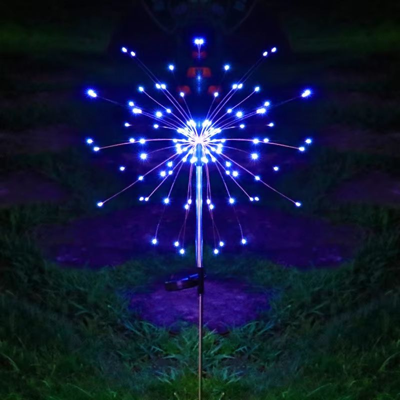 LED Solar Firework Stake Lights Outdoor Garden Landscape Decoration