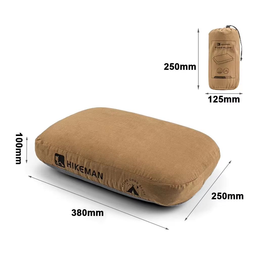 Portable Memory Foam Neck Pillow for Camping, Travel & Outdoor Rest
