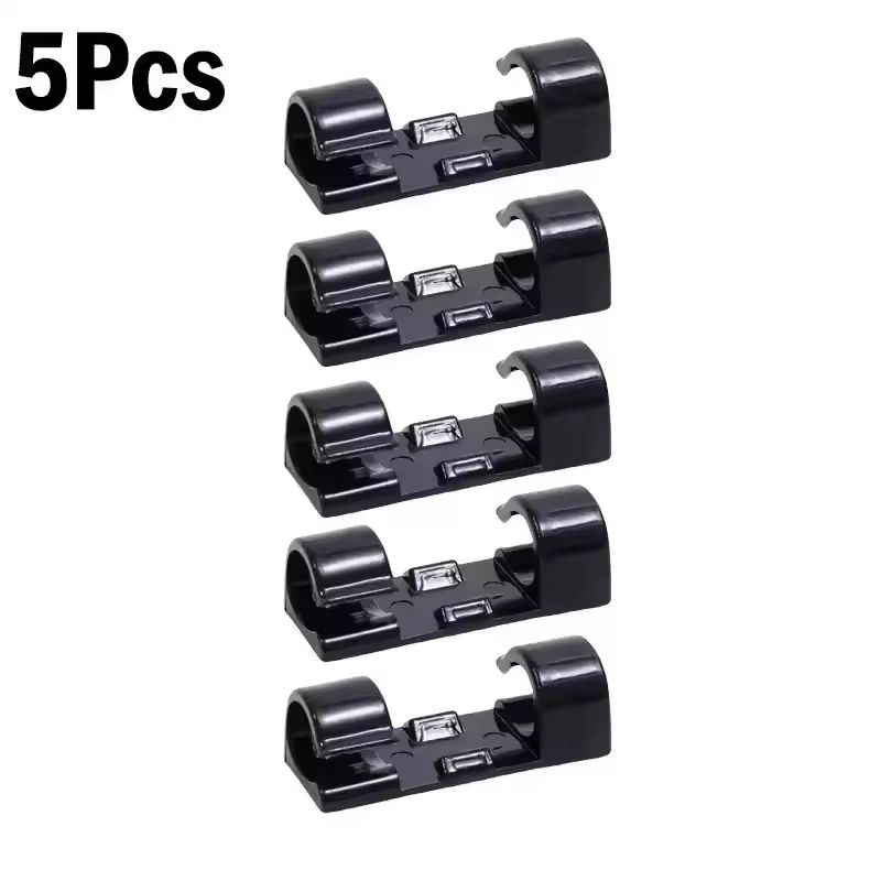 Self-Adhesive Cable Organizer Clips for Desktop and Home Cord Management