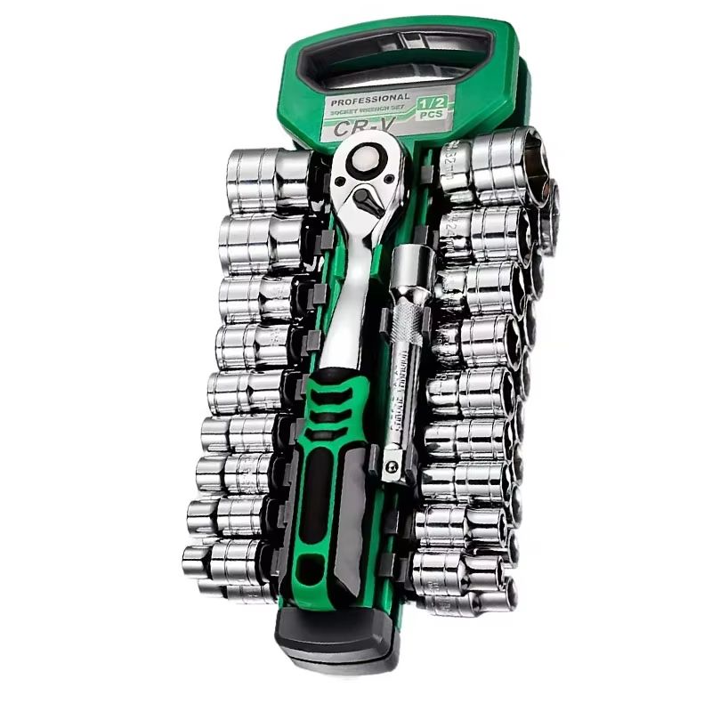 72-Drive Socket Set with Ratchet Wrenches - Compact Sockets for Car and Auto Repair