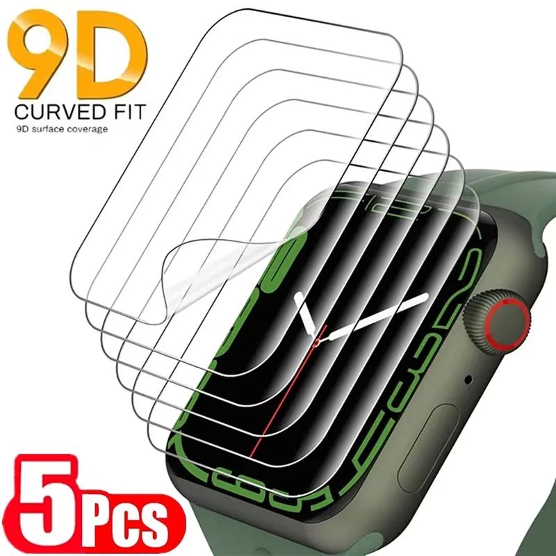 5-Piece Hydrogel Screen Protector Film for Apple Watch Series and Ultra Models