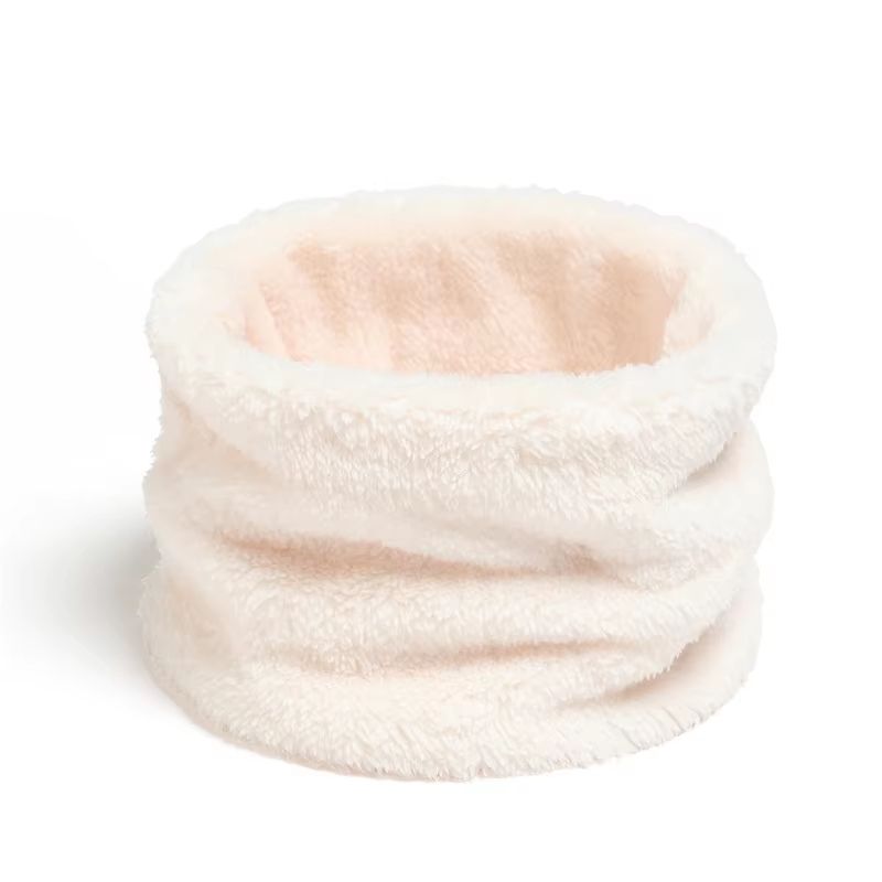 Cashmere Style Warm Winter Scarf with Full Face Mask Plush Thick Neck Warmer for Men Women Children