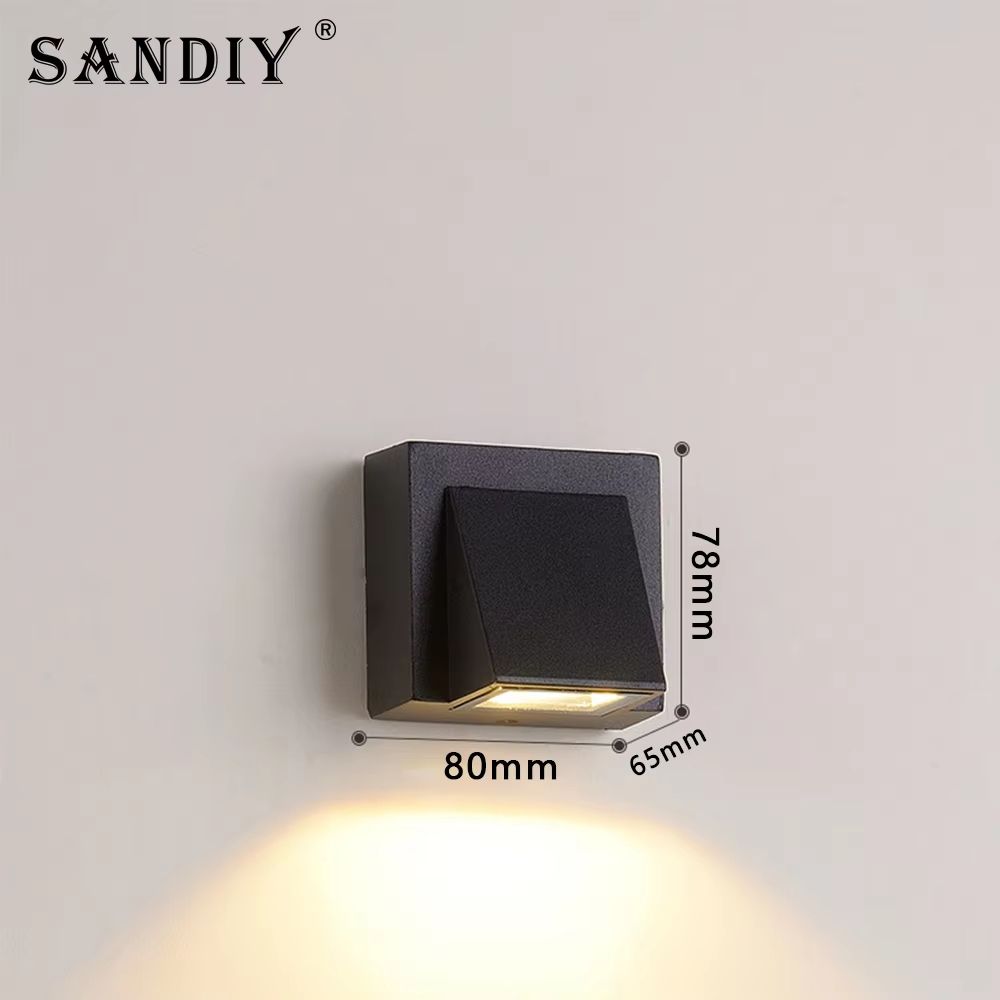 SANDIY Outdoor LED Garden Wall Lamp Up Down Light for Exterior Patio Porch Garage Gate Balcony Step Waterproof IP65