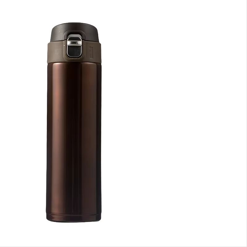 Students School Thermos Cup Creative Bullet Cover Direct Drinking Water Bottle 500 ml (16.91 fl oz)