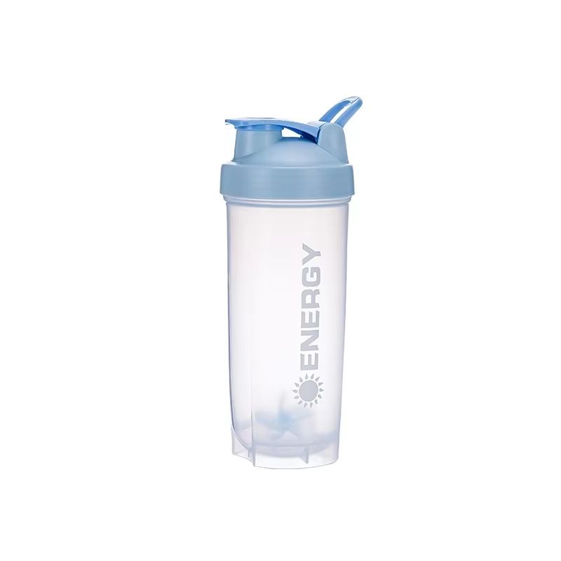 Summer Large-Capacity Shaker Cup – Outdoor Fitness Milkshake Cup, Shock-Resistant, with Stirring Ball, Scale, and Portab
