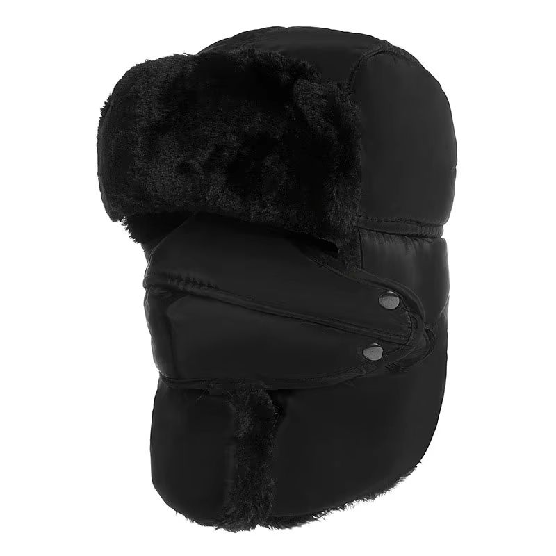 Windproof Warm Russian Trapper Bomber Hat – Unisex Thermal Winter Ski and Snow Cap