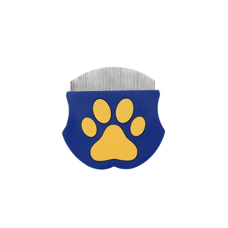 Curved Pet Grooming Comb Flea and Detangling Brush for Cats and Dogs Face and Body Mini Grooming Tool