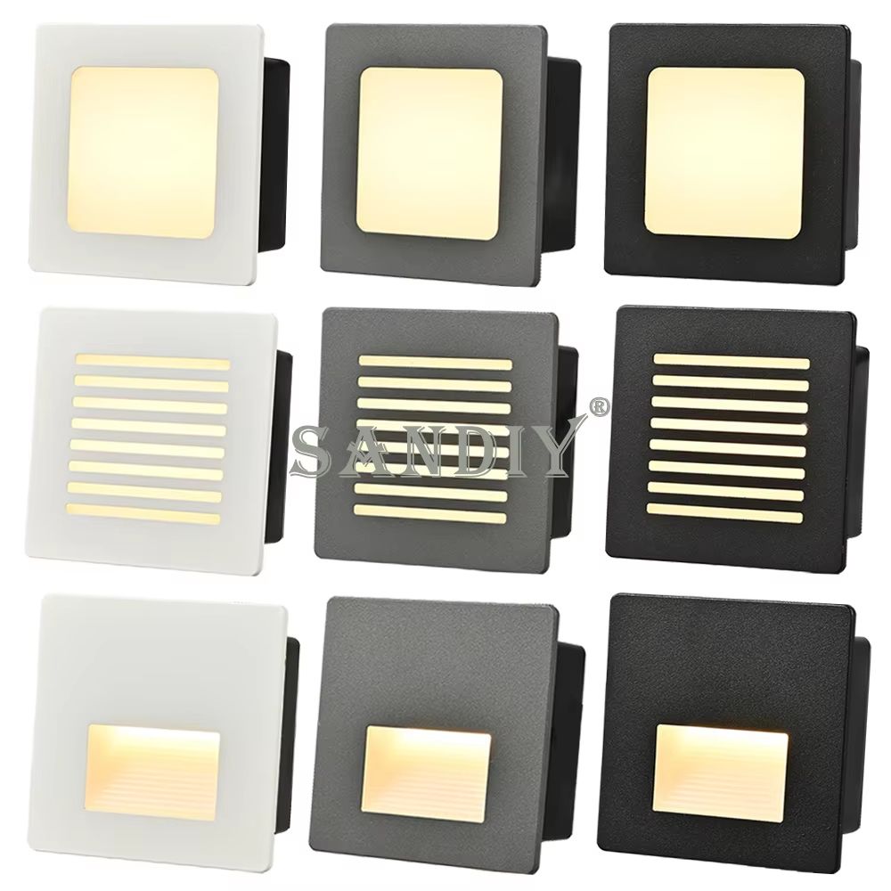 Recessed 3W LED Step & Wall Light with Mounting Box for Indo | Inspire ...