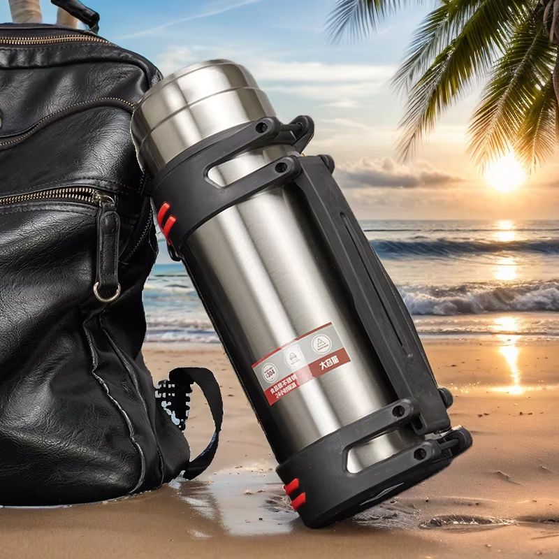 Large Capacity Thermos Water Bottle Stainless Steel Travel Mug With Insulation for Hot and Cold Drinks