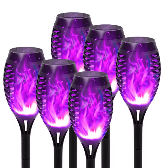 Solar Flickering Flame Outdoor Garden Light Landscape Stake Waterproof Solar Yard Decor