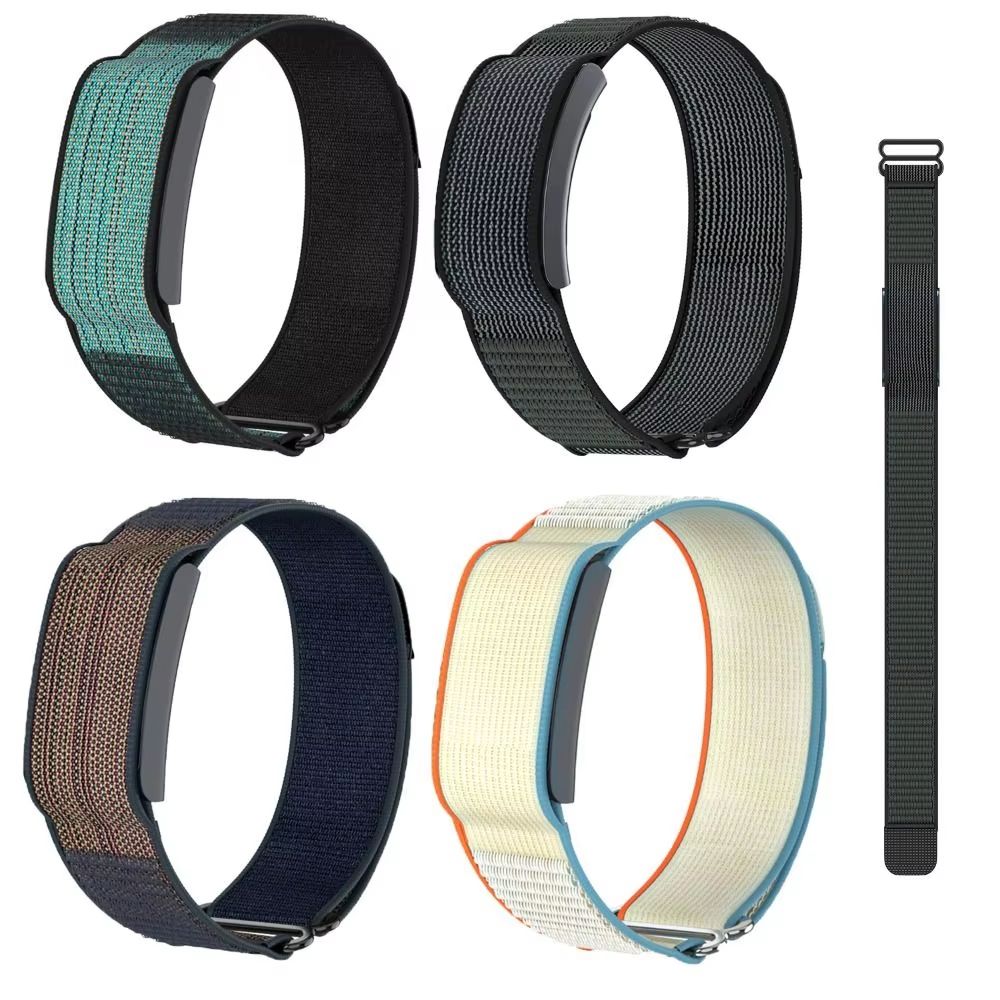 0.87in Breathable Nylon Sport Loop Adjustable Fitness Tracker Replacement Strap