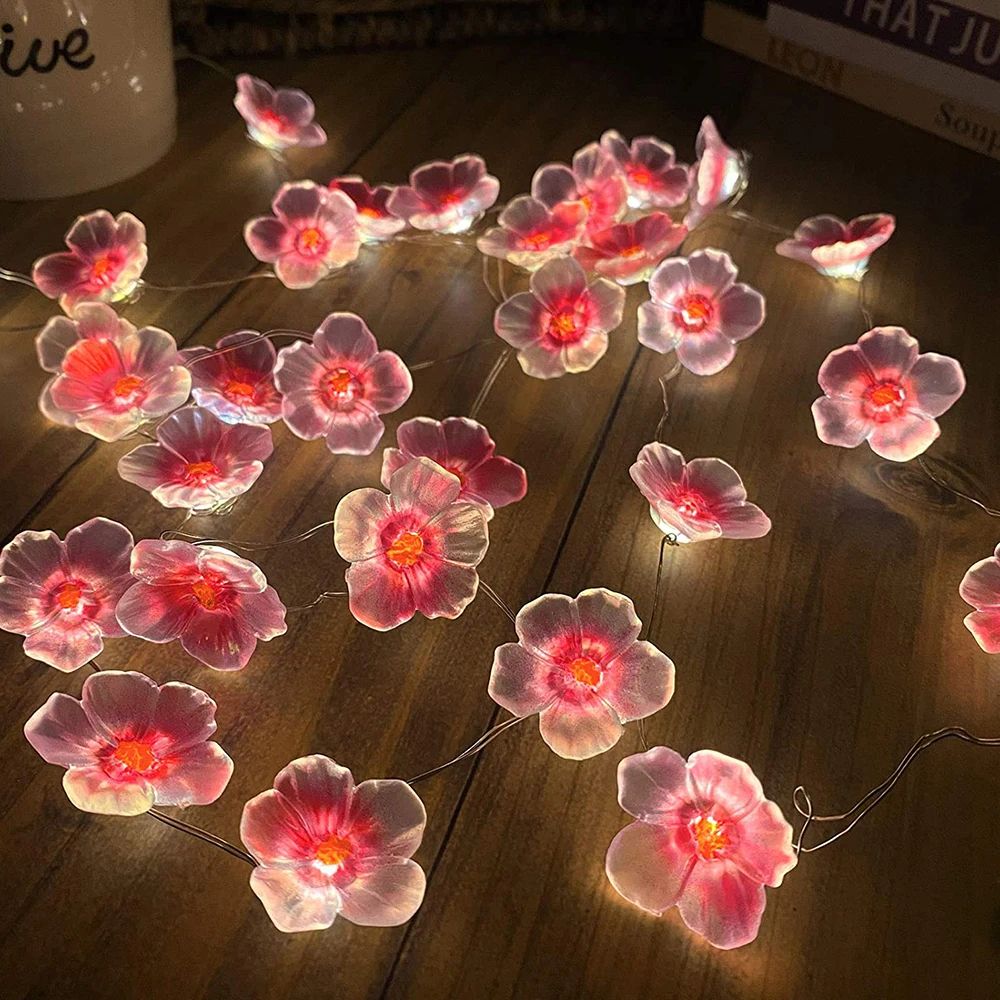 3 m (9.84 ft) Cherry Blossom Fairy String Lights with 30 LED | Inspire ...