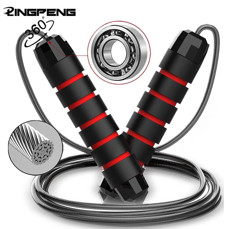 Adjustable Ball Bearing Speed Wire Jump Rope with Foam Handl | Inspire ...
