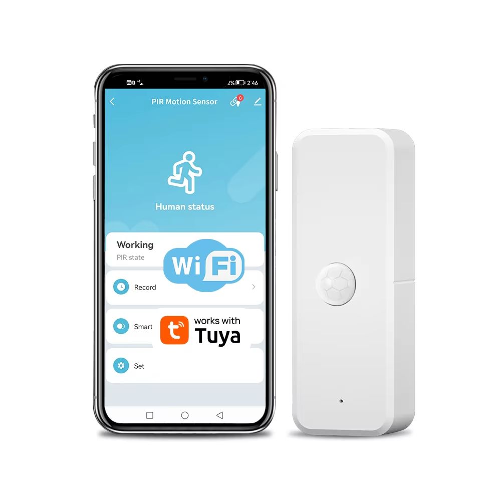 Tuya Smart WiFi or Zigbee PIR Motion Sensor for Smart Home Security and Automation