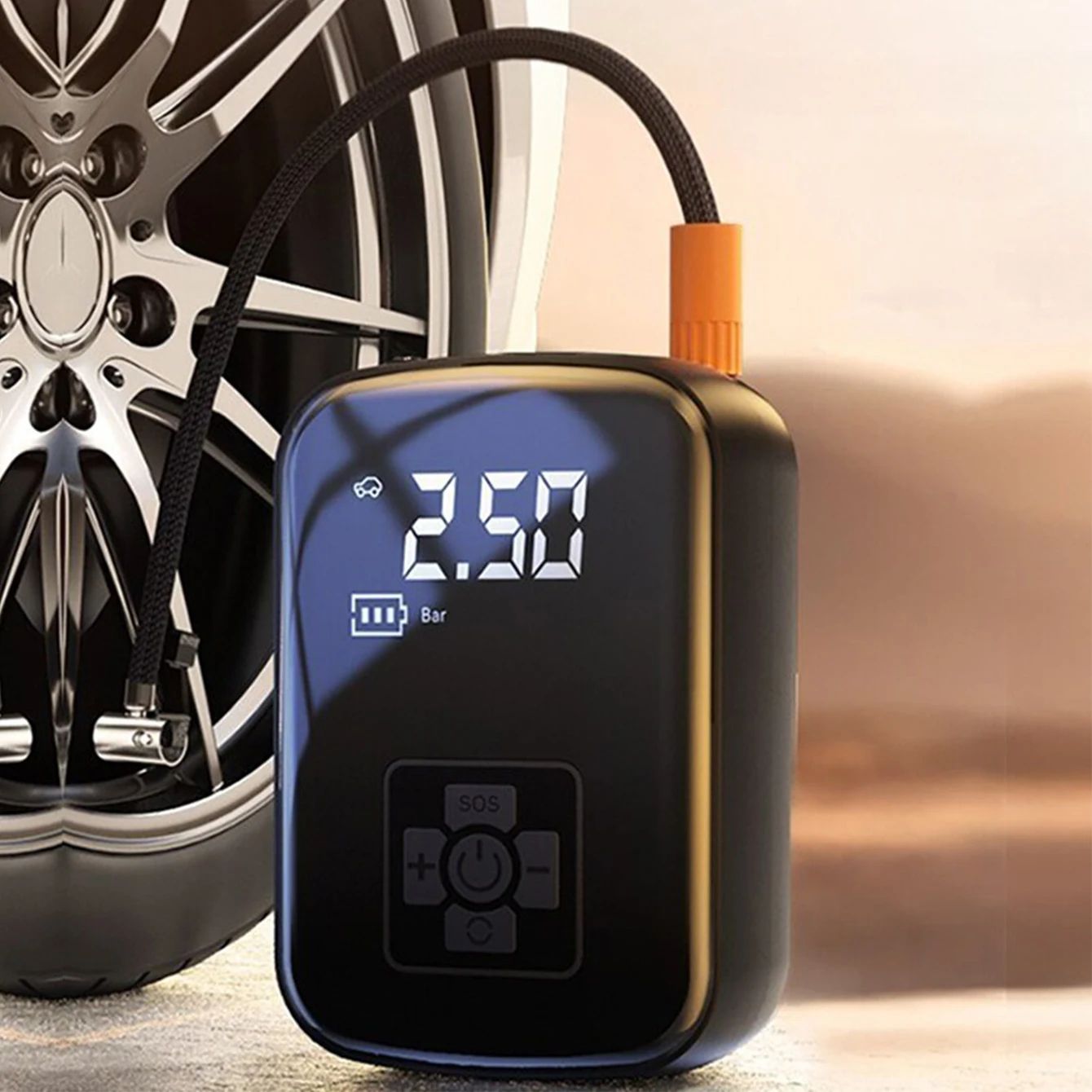 Mini 12 V Portable Car Tire Inflator 150 PSI Electric Air Compressor Pump