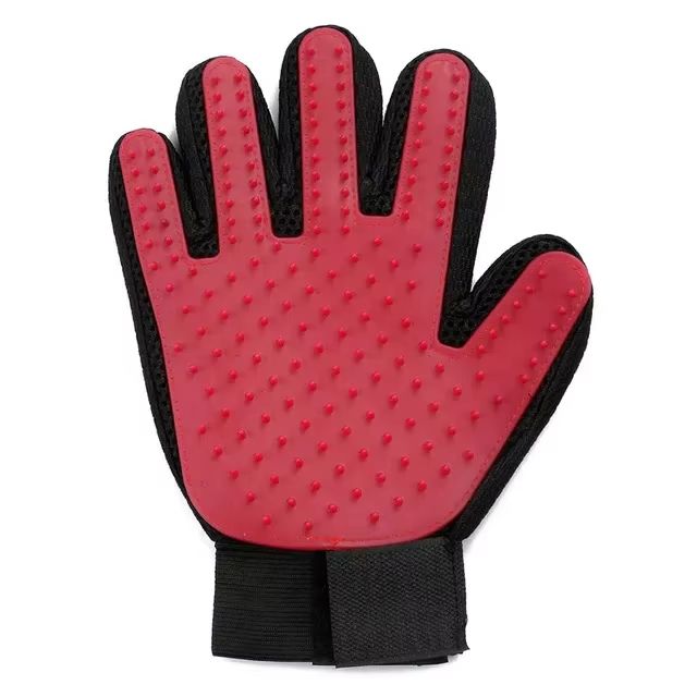 Silicone Pet Grooming Gloves for Cats and Dogs Hair Removal Bathing Brush Deshedding Mitt