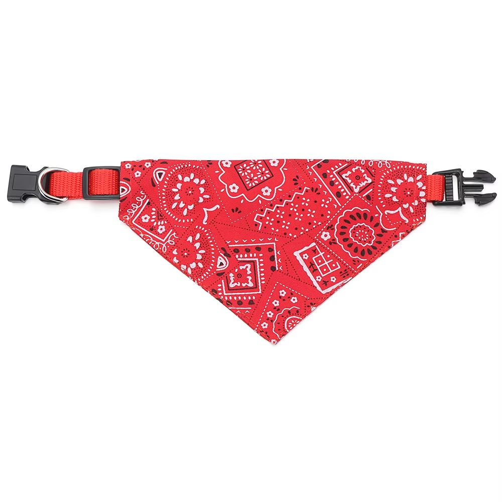 Adjustable Pet Bandana Collar Washable Triangular Dog and Cat Scarf for Dress Up and Everyday Wear