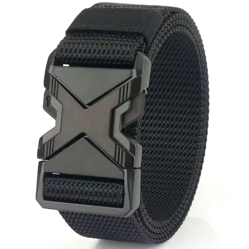 Men's Lightweight Braided Nylon Belt for Daily Commuting and Casual Wear