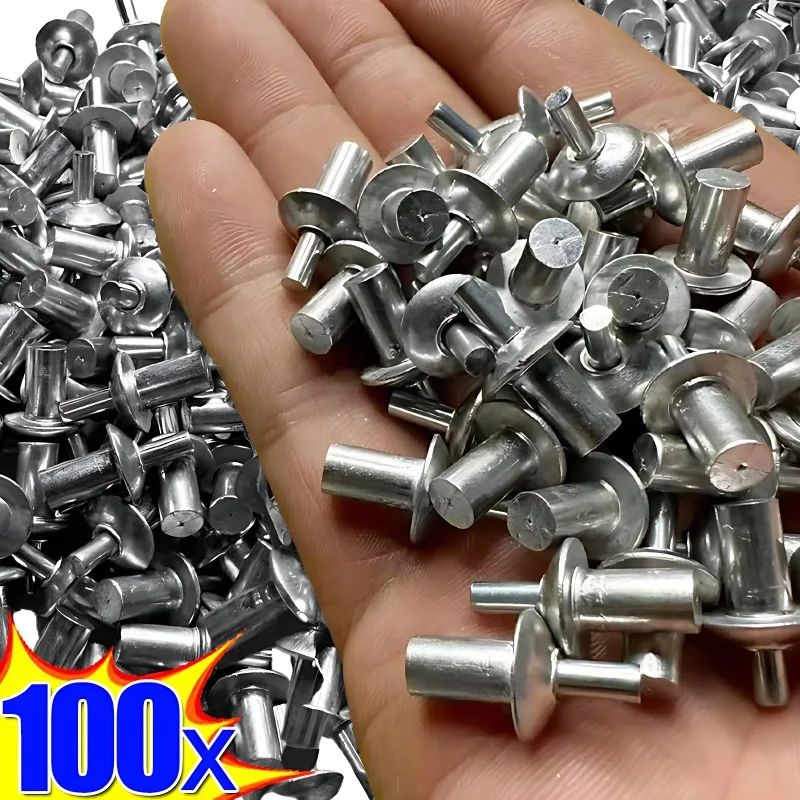 100-Piece Hammer Drive Expansion Rivets Aluminum Fastener Se | Inspire ...