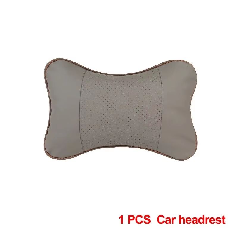 Universal PU Leather Car Neck Pillow Headrest for Pain Relief