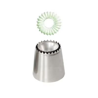 Stainless Steel Flower Mouth Pastry Nozzles 1 or 2 Pcs for Cake Decorating Stainless Steel Flower Mouth Pastry Nozzles 1 or 2 Pcs for Cake Decorating