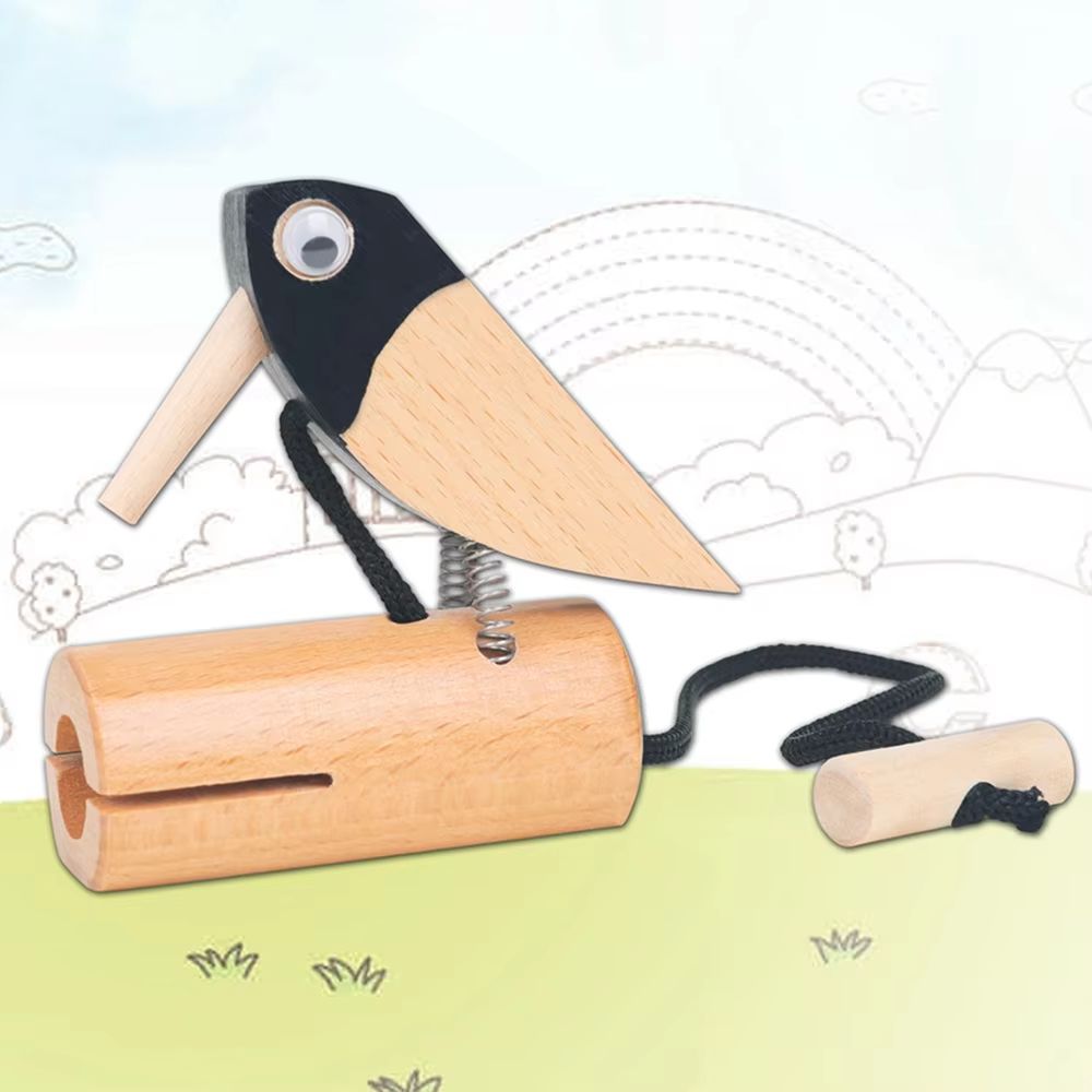 Orff Early Childhood Musical Sound Toy Woodpecker Instrument for Kids