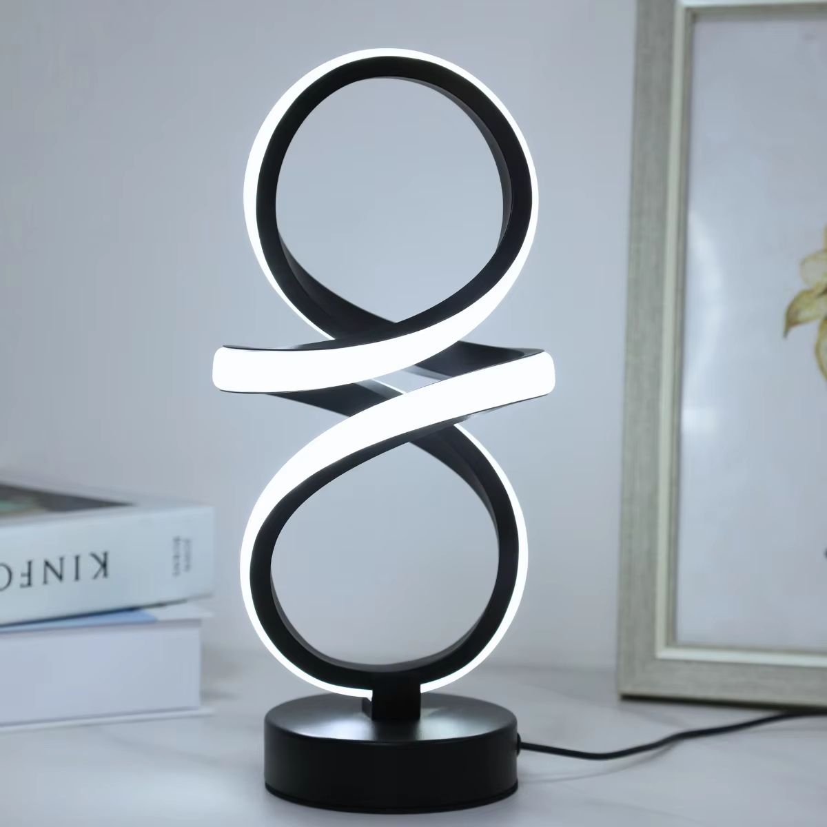 Spiral LED Table Lamp USB Powered Adjustable 3-Color Ambient Light