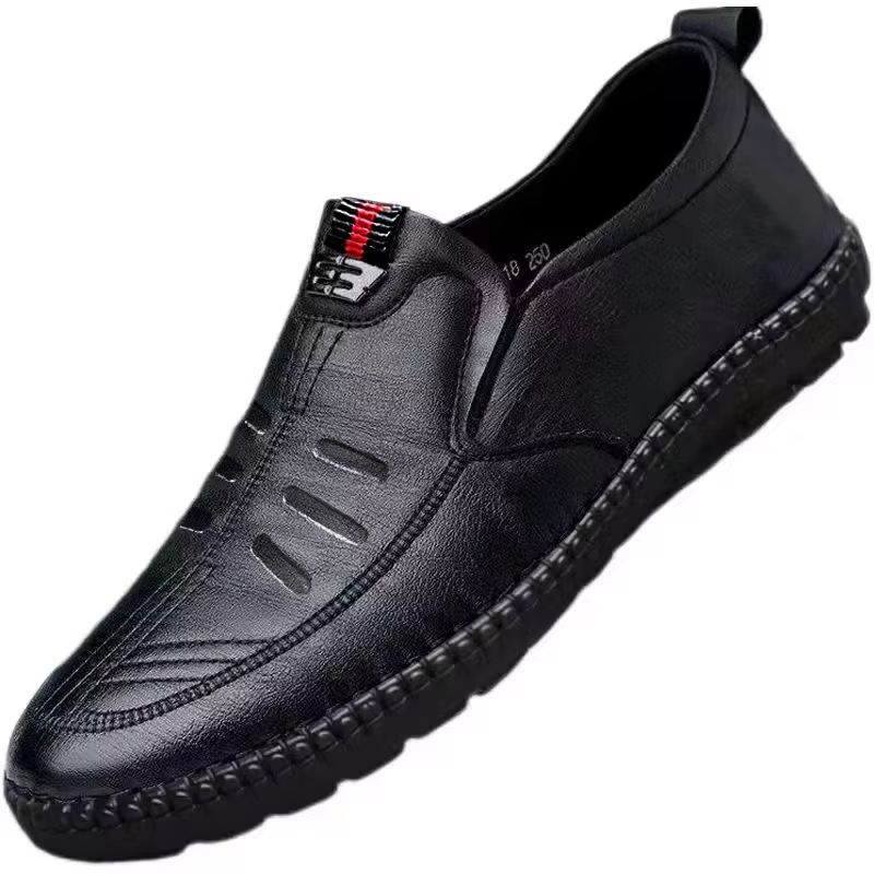Men's Slip On PU Leather Loafers Non Slip Breathable Casual Driving Shoes for Work