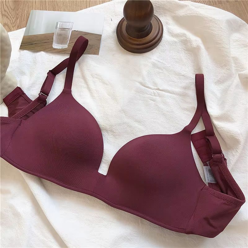 Women's Ice Silk Wireless Push-Up Seamless Bra Comfortable Gather Lingerie