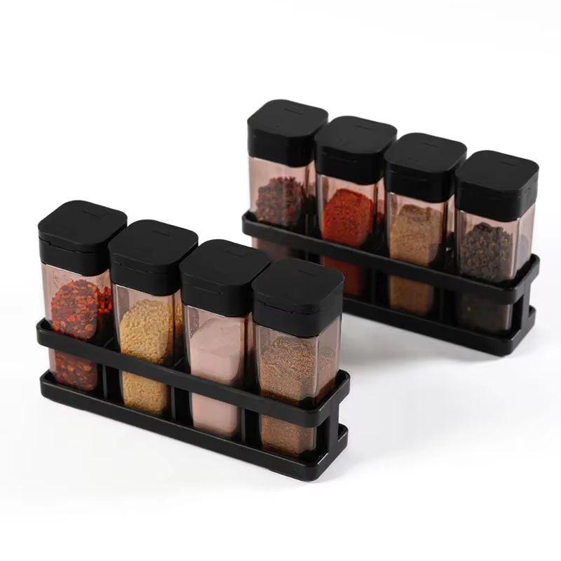 Spice Box Stackable 4-in-1 Stackable Spice Organizer Set with Airtight Bottles | Inspire Uplift