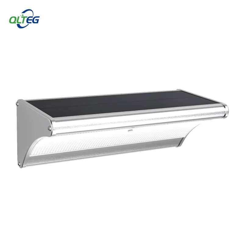 QLTEG 1000LM Solar Motion Sensor Outdoor Wall Light with Microwave Radar and Waterproof Design