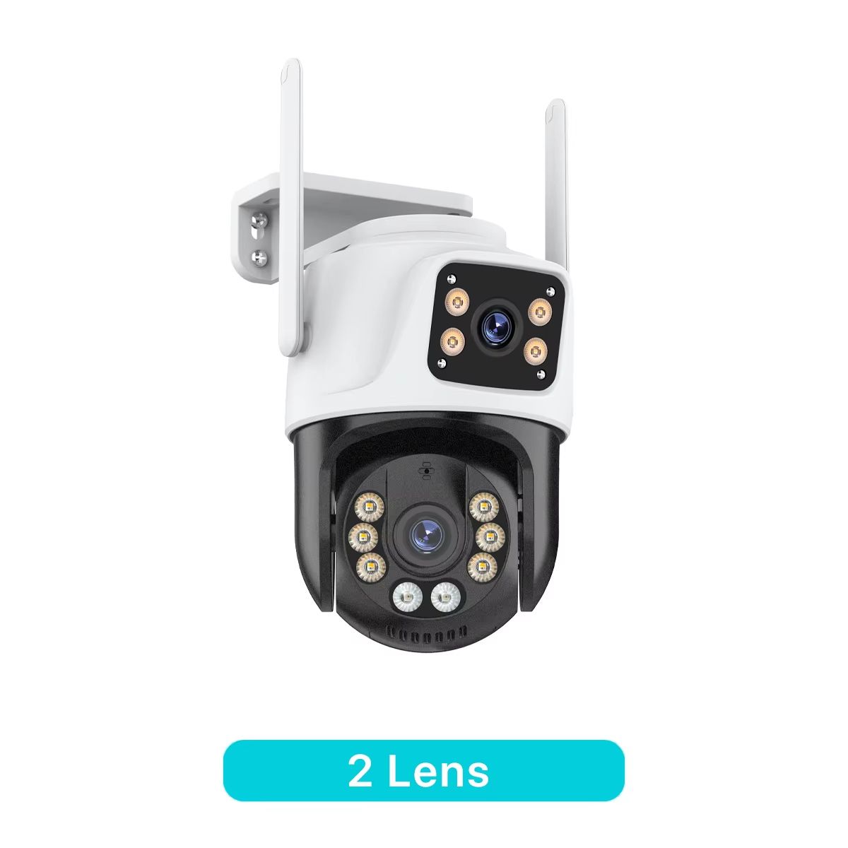 Three-Lens PTZ Outdoor WiFi IP Security Camera 6K/4K Auto-Tracking Wireless CCTV with Triple-Screen Monitoring