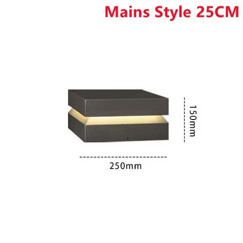 Solar IP65 Outdoor LED Square Garden Lamp for Fence Pillar Door Post