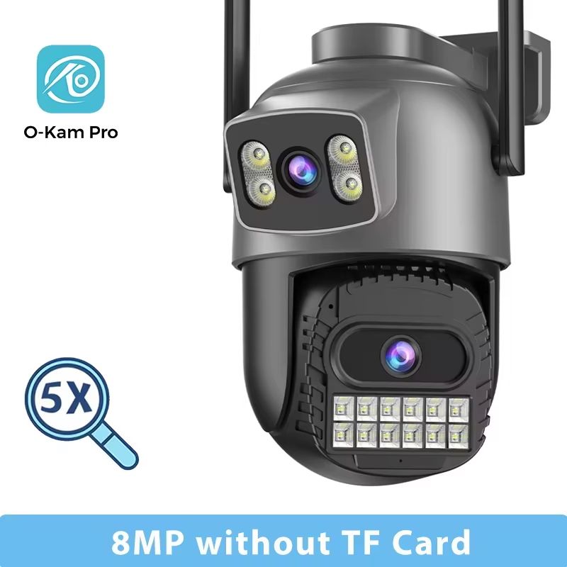 BESDER 15MP Outdoor WiFi PTZ Security Camera with Dual Screens and 10X Zoom