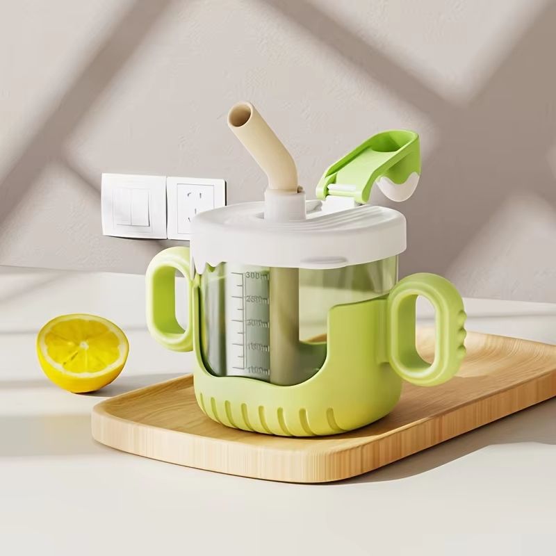 10 oz 3-in-1 Kids Training Cup with Straw and Wide Mouth Design