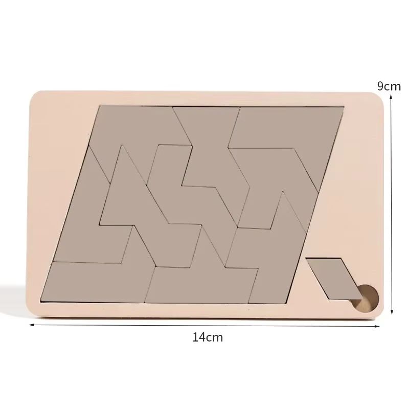 WoodlandBlocks 3D Wooden Puzzle Building Set - Early Logic Training Toy