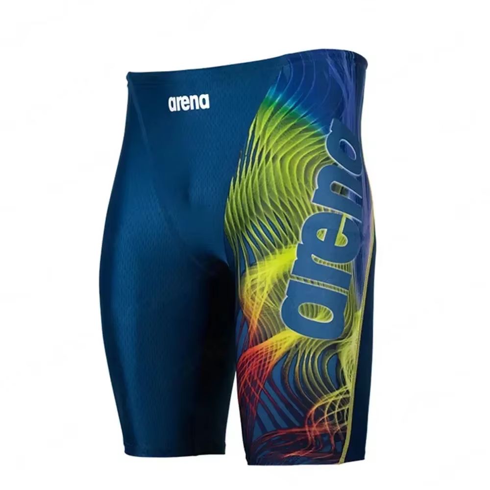Men's Professional Swim Jammer Trunks - Quick Dry Lycra UV Protection Beach and Gym Swim Shorts