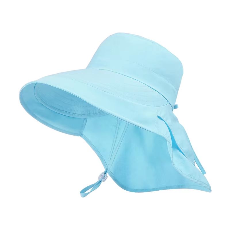 UPF 50+ Wide Brim Sun Hat with Neck Flap for Women Outdoor Protection