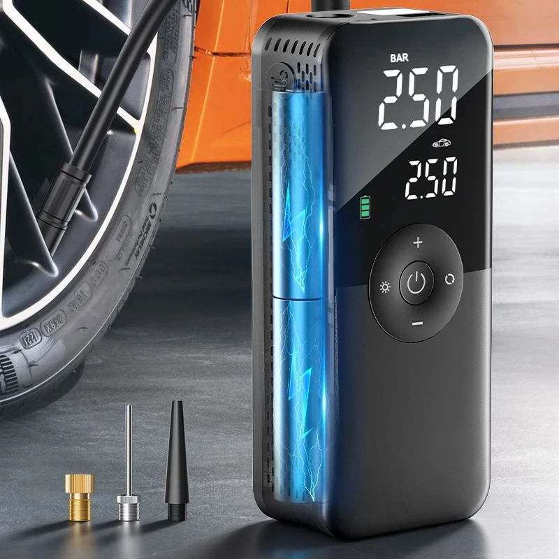 CARSUN Portable Rechargeable Air Pump Tire Inflator Digital Cordless Compressor